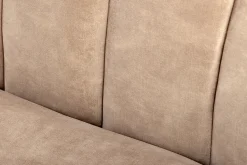 3-Sitzer Sofa BABYLON 200cm champagner beige Samt mit Ziersteppung