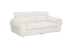 3-Sitzer Sofa SIXTH SENSE 210cm beige Bouclé-Strickstoff mit Nosagfederung und Daunenfedern