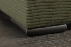 XXL Wohnlandschaft LODGE 315cm grün Cord Sofa mit Schlaffunktion und Stauraum